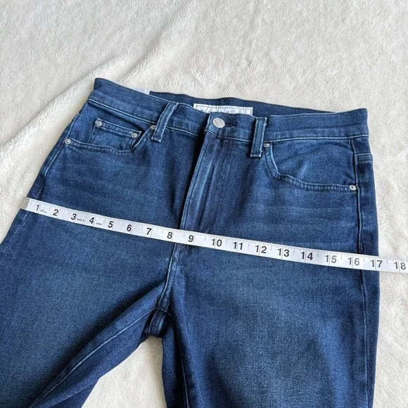 Frank & Eileen NWOT Everyday Cork Rinse Blue Cropped Raw Jeans 27 - Picture 7 of 10